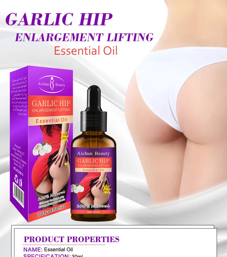 Aichun Beauty Natural Garlic Hip Lift Up Buttock Enlargement Oil for Women