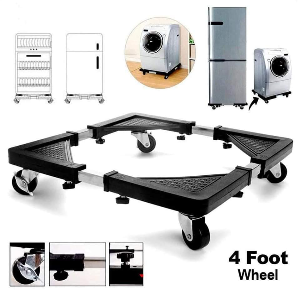 Multifunction Movable Washing Machine Fridge Floor Trolley Stand