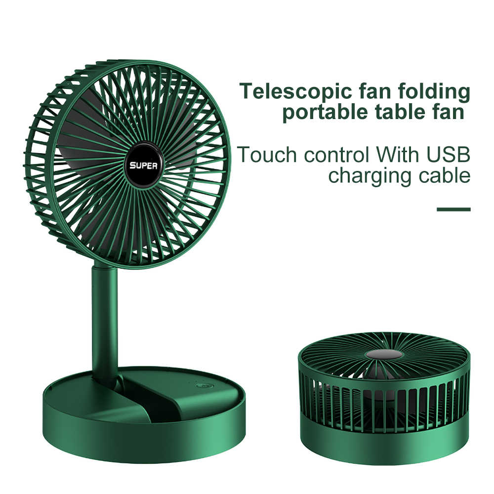 Rechargeable Foldable Telescopic Fan