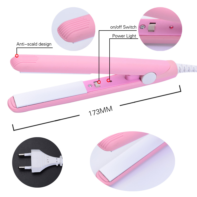Electronic portable mini 2 in 1 hair Straighteners