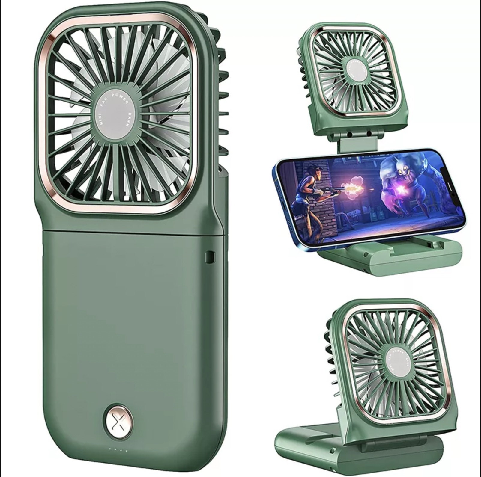3 in 1 Multi-Function Mini Rechargeable Neck Fan