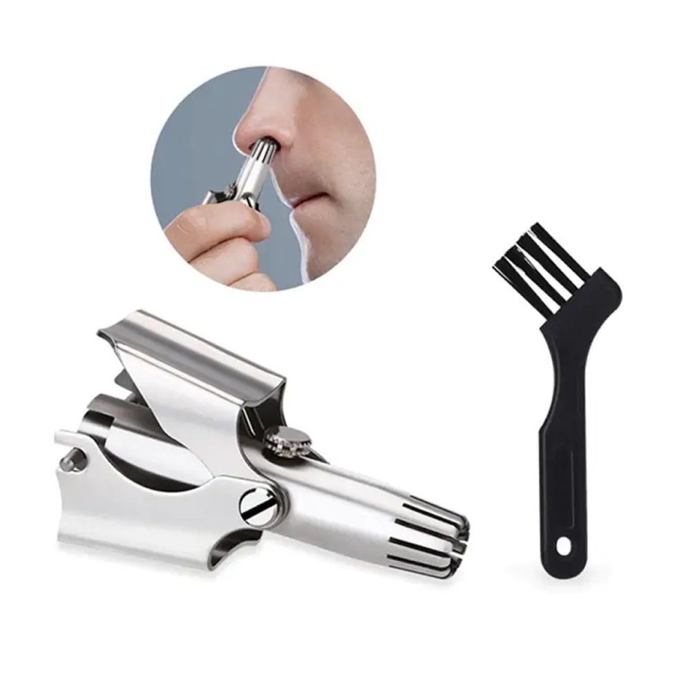 Stainless Steel Manual Nose Hair Trimmer