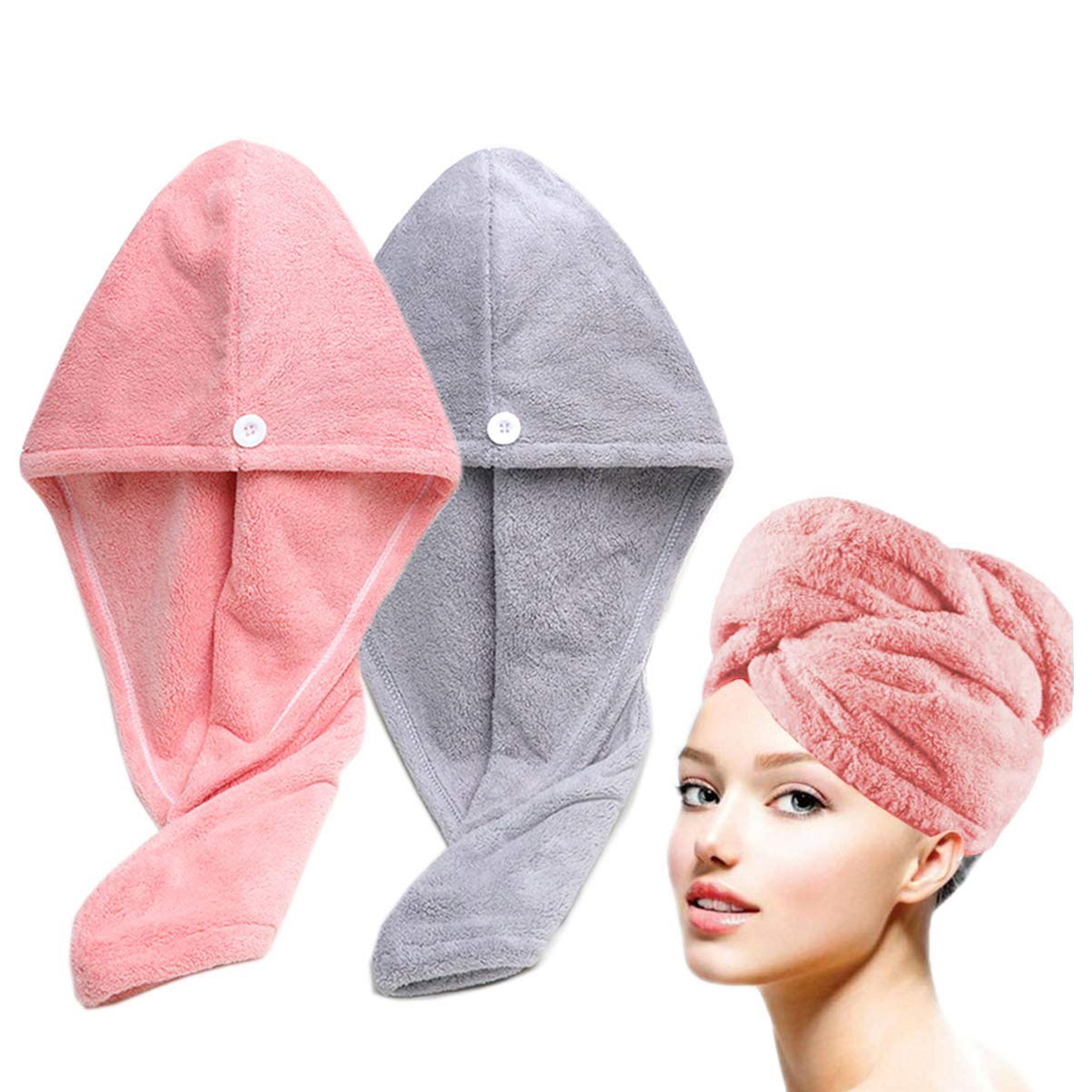 Super Absorbent Microfibre After Shower Quick Drying Soft Dry Hair Towel For Women