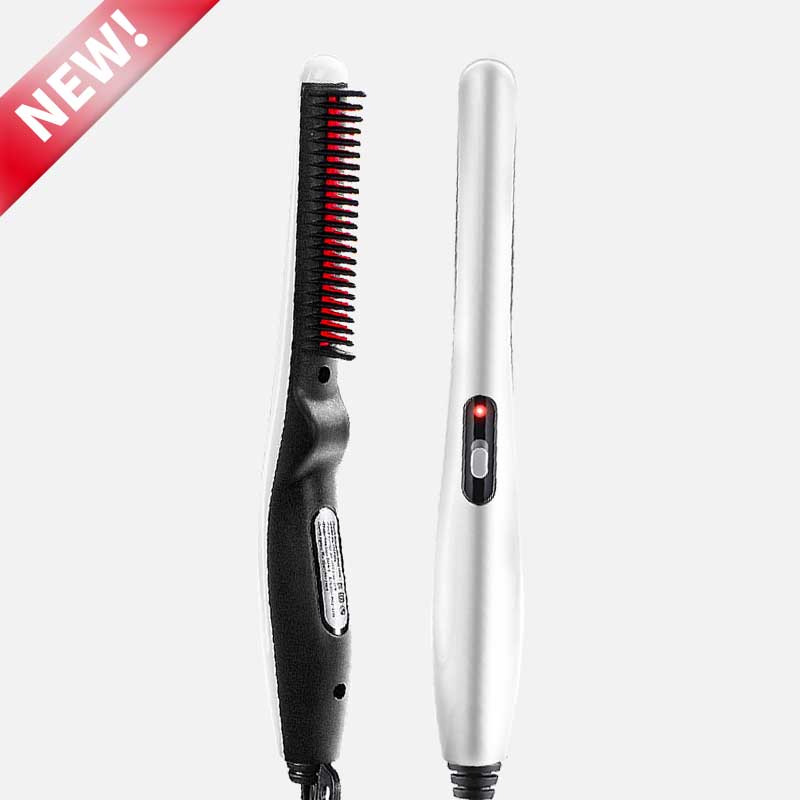 Electric Hair & Beard Straightener Brush